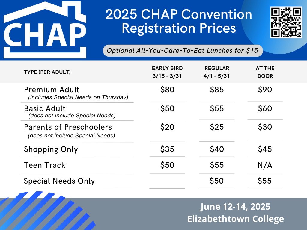 2025 Convention Registration Prices